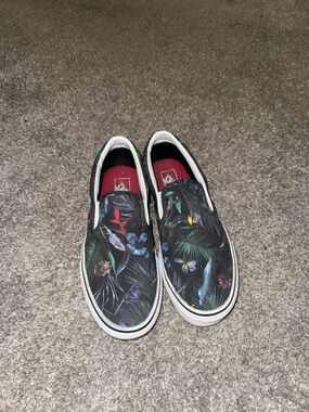 Vans Slip-On Floral Print Shoes